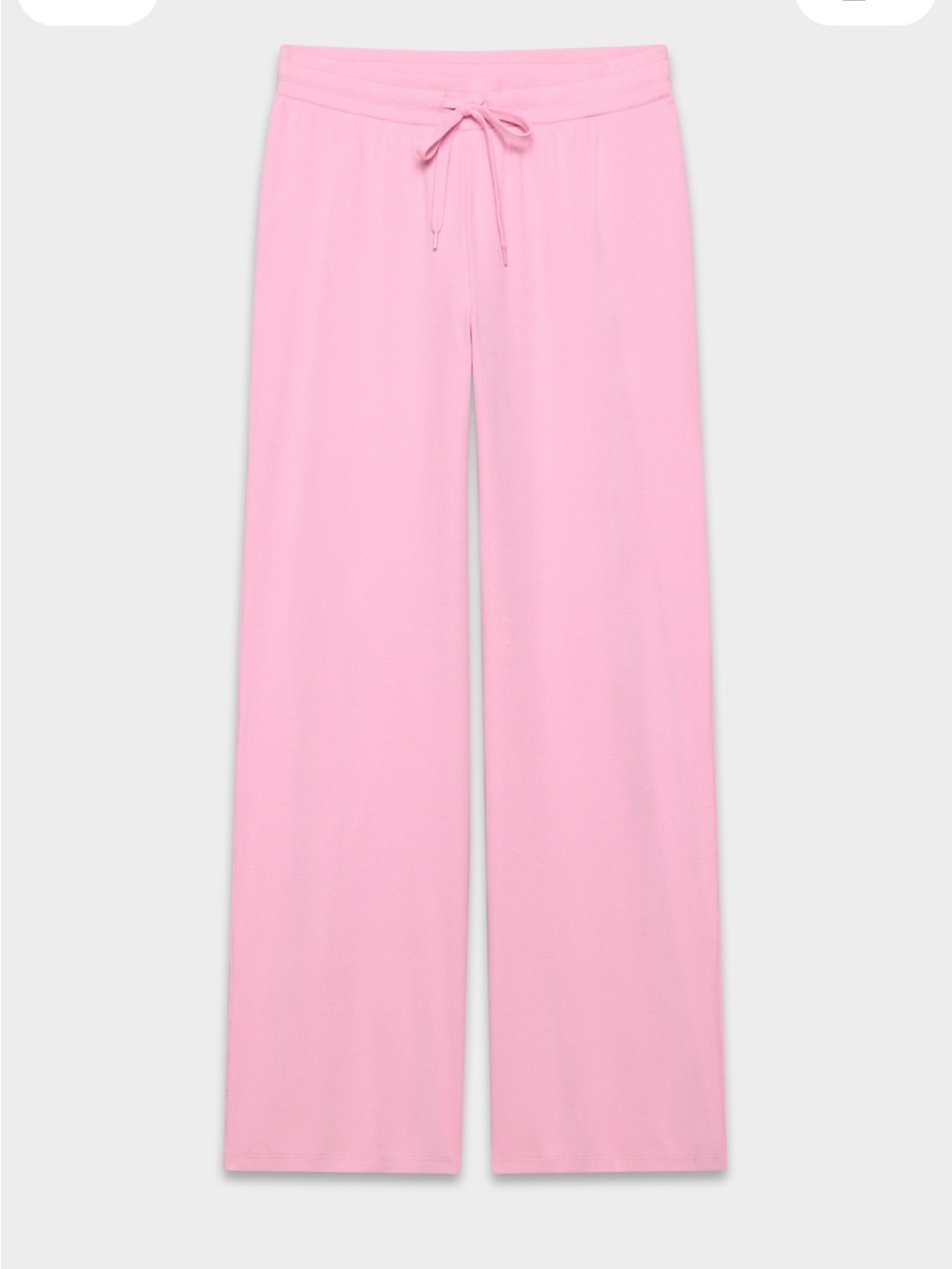 Aritzia Pink Ribbed Wide-Leg Lounge Pant - Picture 2 of 2
